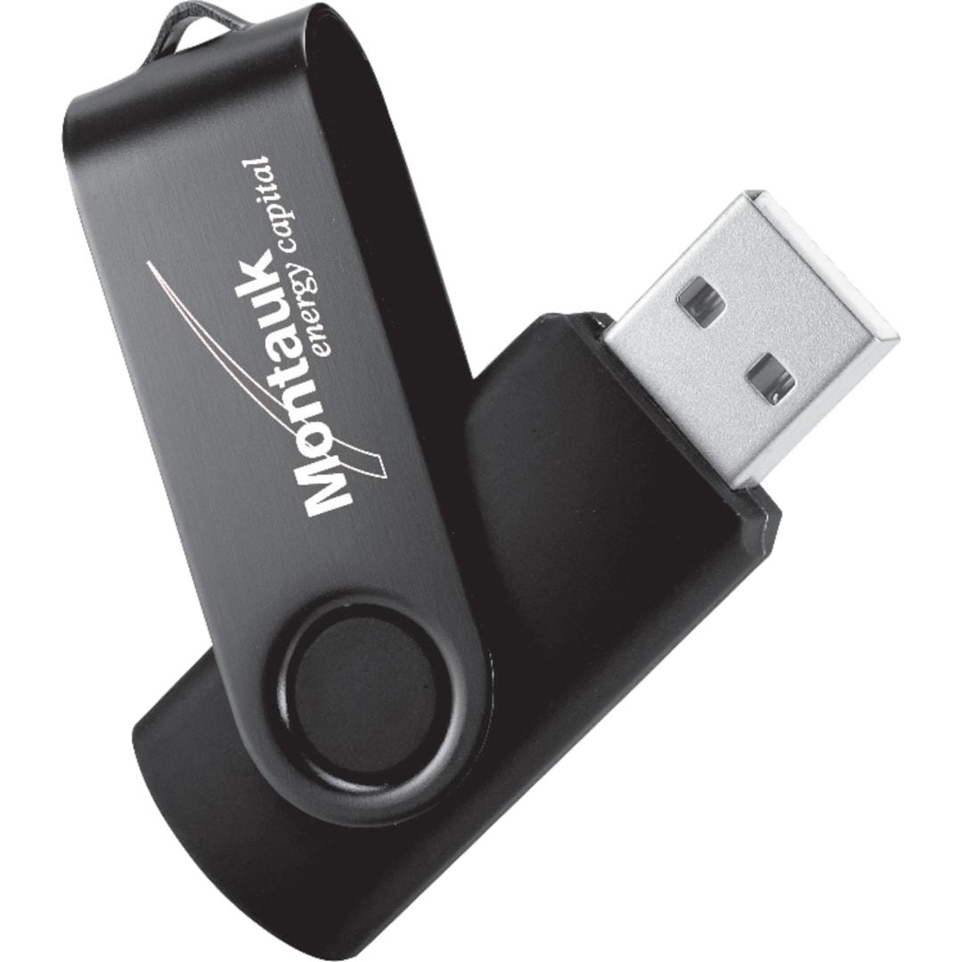 Rotate 2tone flash drive 4gb Blue miniatura 6