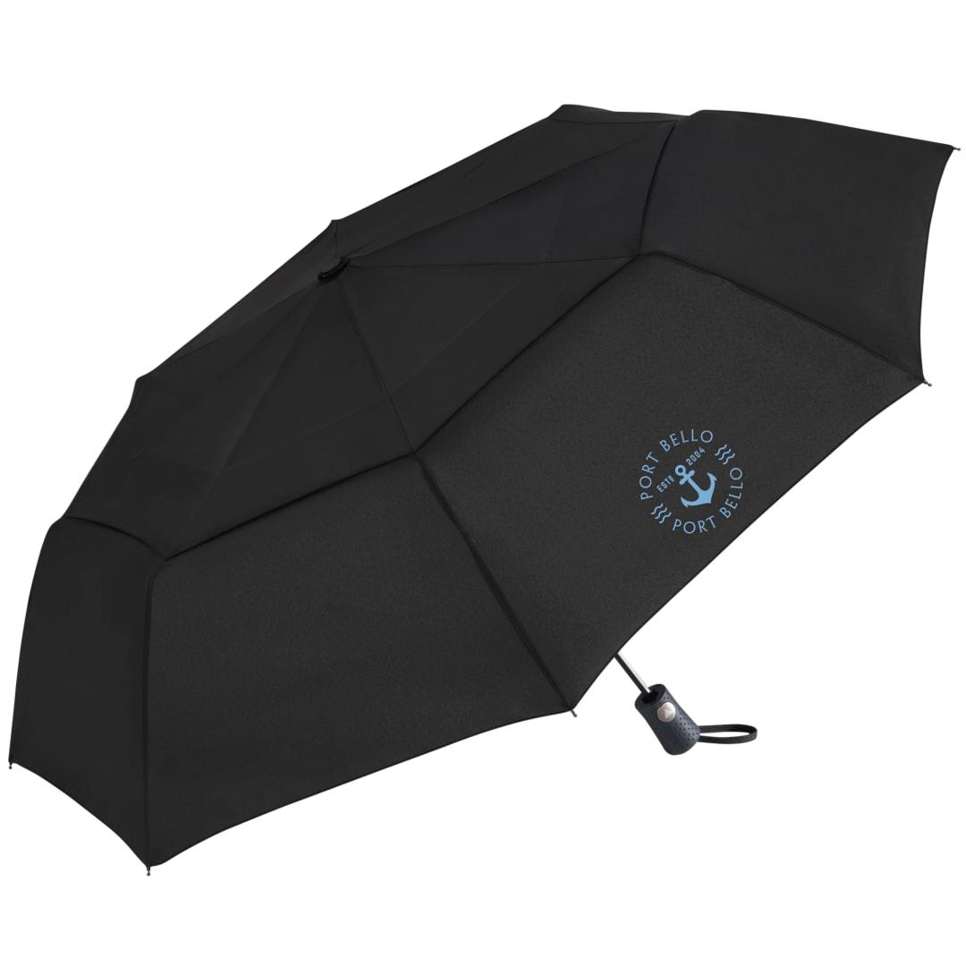46 Recycled auto open umbrella Black miniatura 11