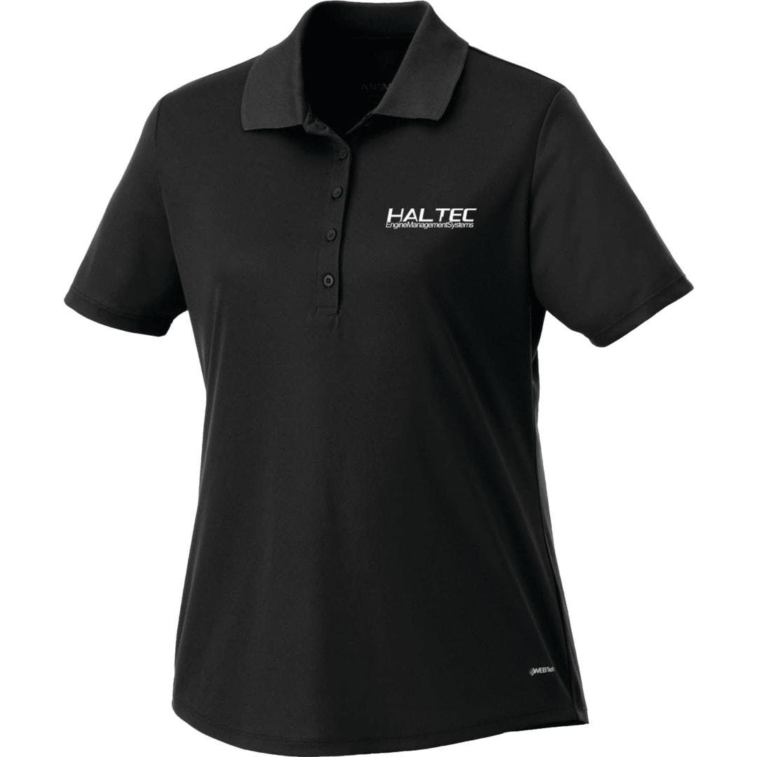 Womens edge short sleeve polo Black miniatura 7