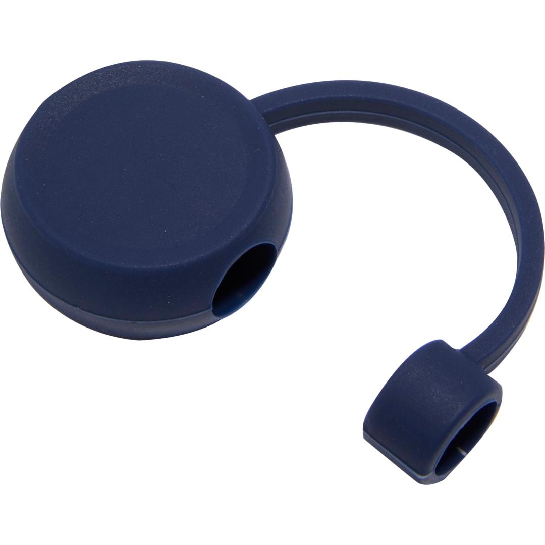 Recycled silicone straw topper Black miniatura 5