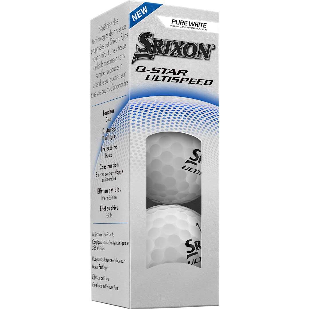 Srixon q-star ultispeed golf balls - 3 pack White miniatura 3