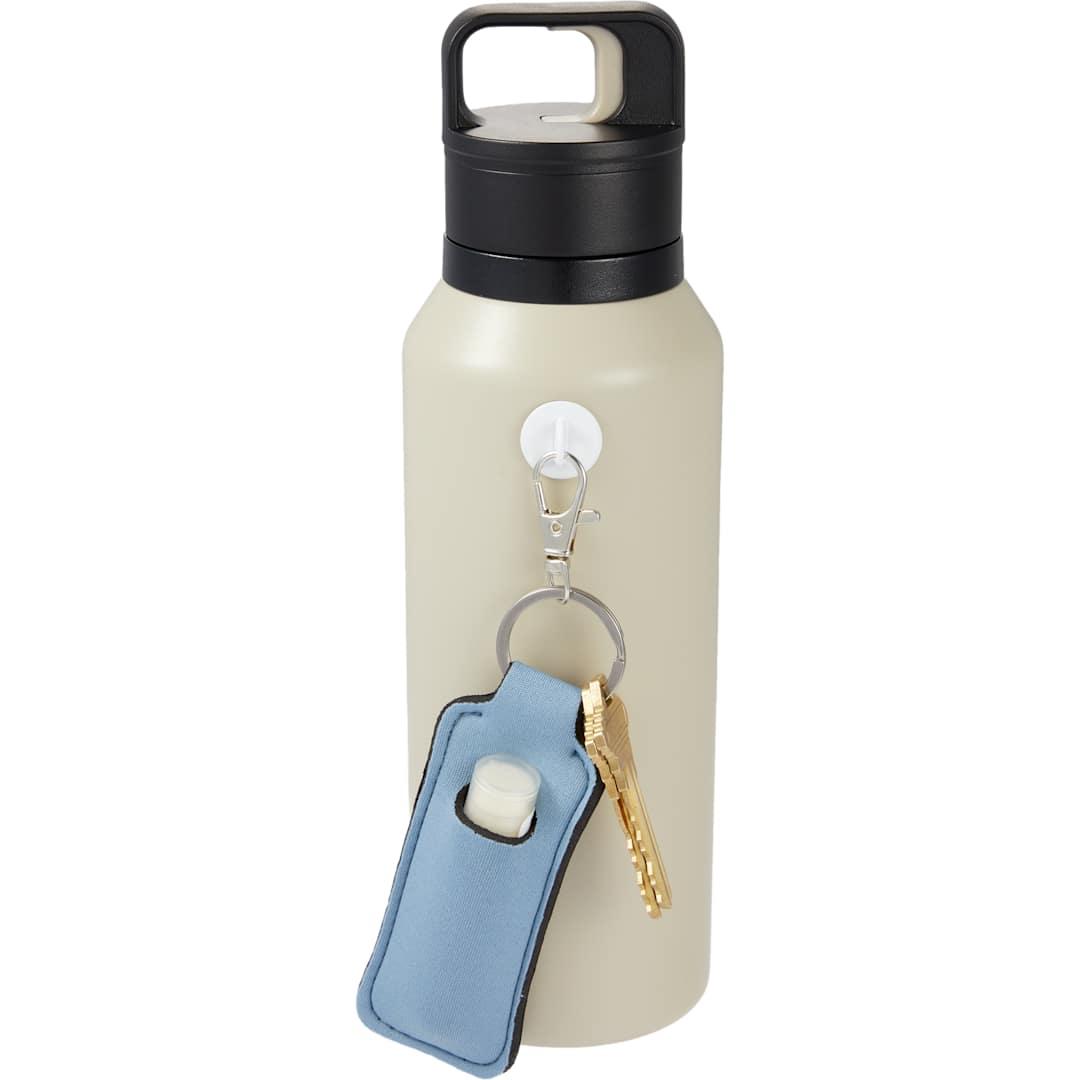 Bottle charm w/ neoprene chapstick holder Black miniatura 23