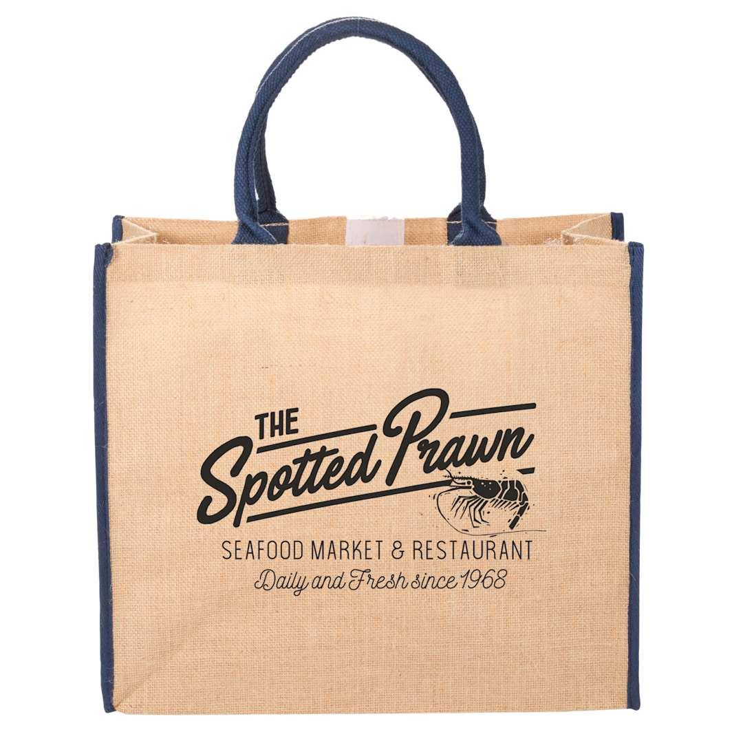 Large jute tote Cream miniatura 15