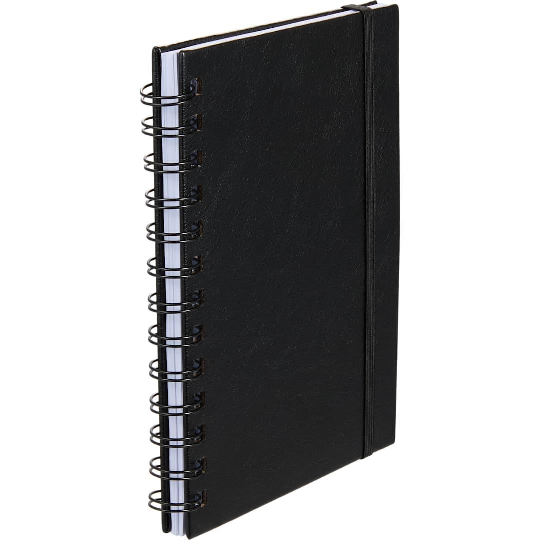 5 X 7 fsc® recycled morano spiral journal Navy Blue miniatura 3