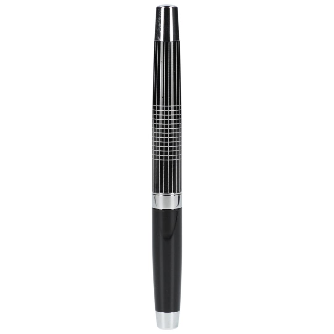 Newton recycled brass gel rollerball Black front