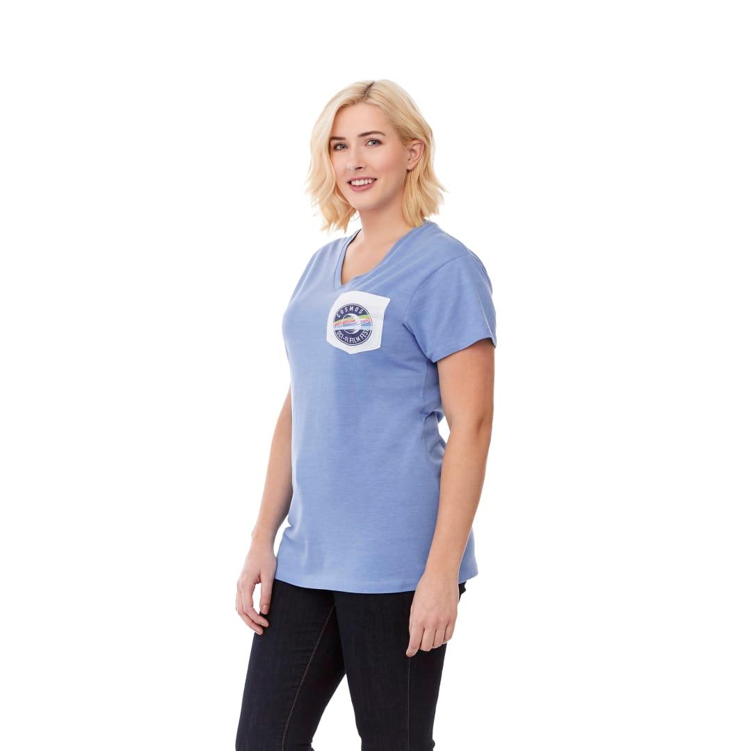 Womens monroe short sleeve pocket tee Sky Blue miniatura 9