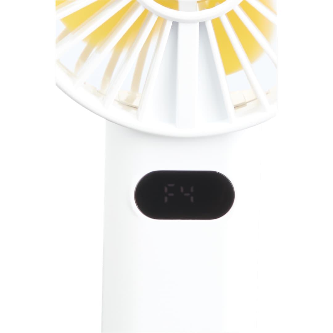 Rechargeable portable led fan with water mist Black miniatura 32