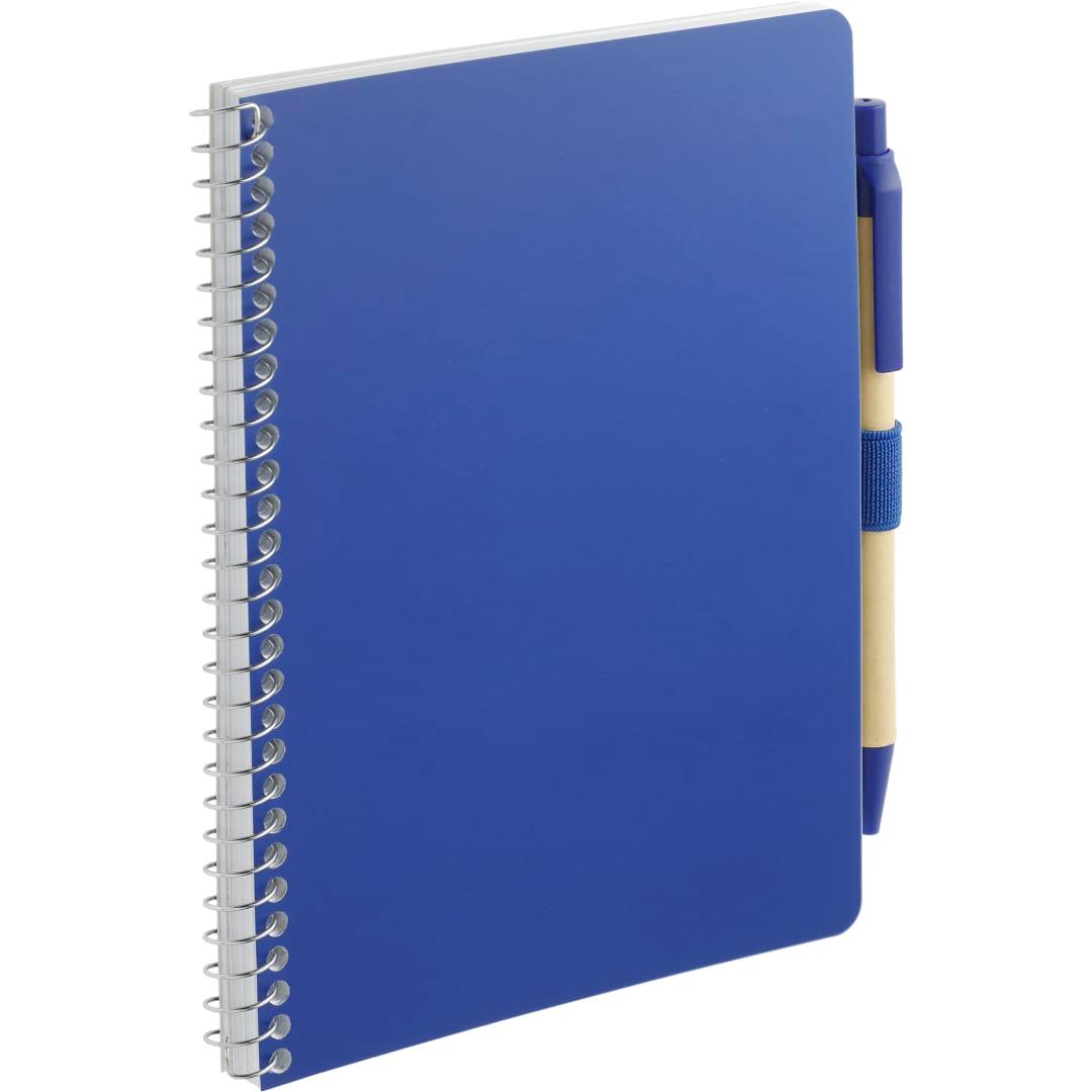 Fsc® mix 5 x 7 spiral notebook with pen Black miniatura 12