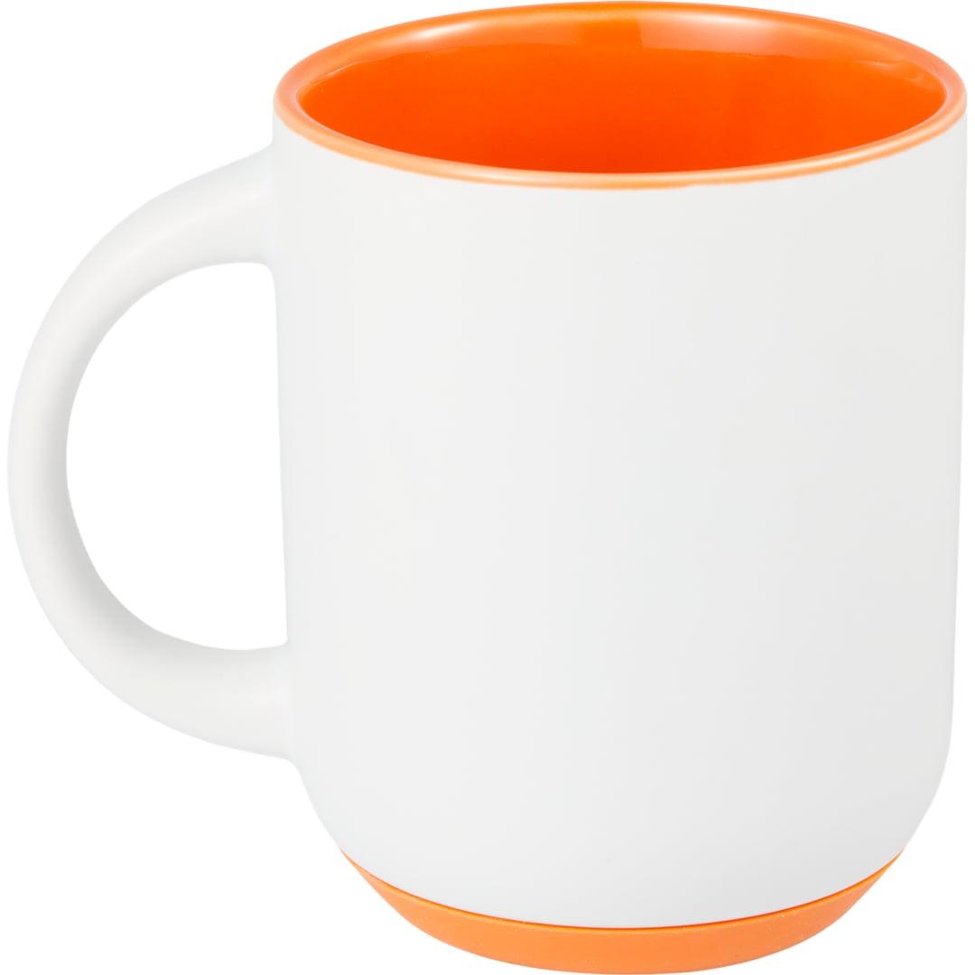 Isaac ceramic mug w/ rubber bottom 14oz White thumbnail 25