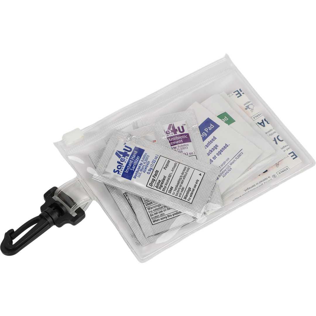 On the go 12-piece first aid pack Red front