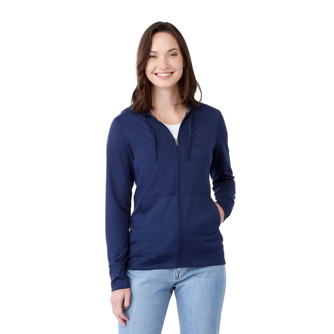 Womens lavar eco knit full zip hoody Navy Blue miniatura 11
