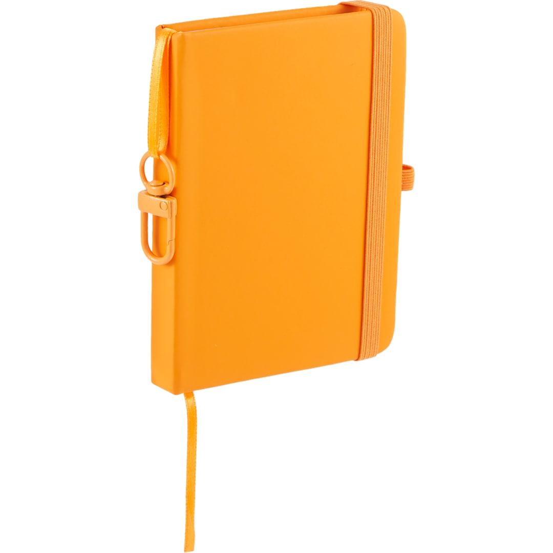 Mini recycled notebook w/ clip Black miniatura 23