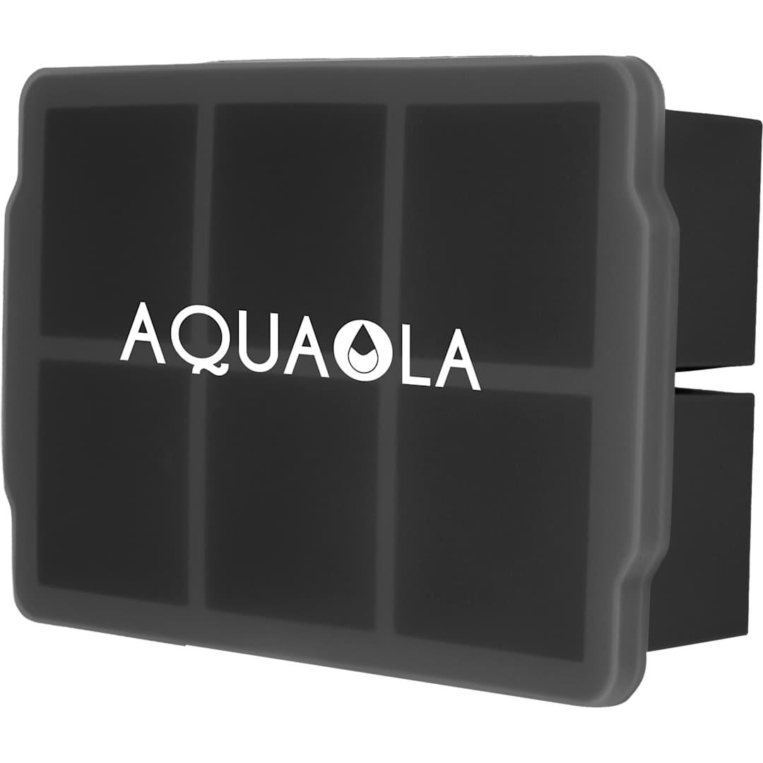 Silicone ice cube tray w/ lid Black miniatura 8