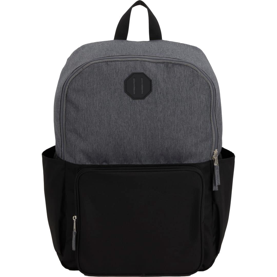 Paired recycled 15 laptop backpack Black front