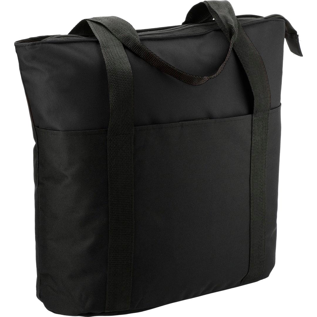 Heavy duty zippered convention tote Black miniatura 4