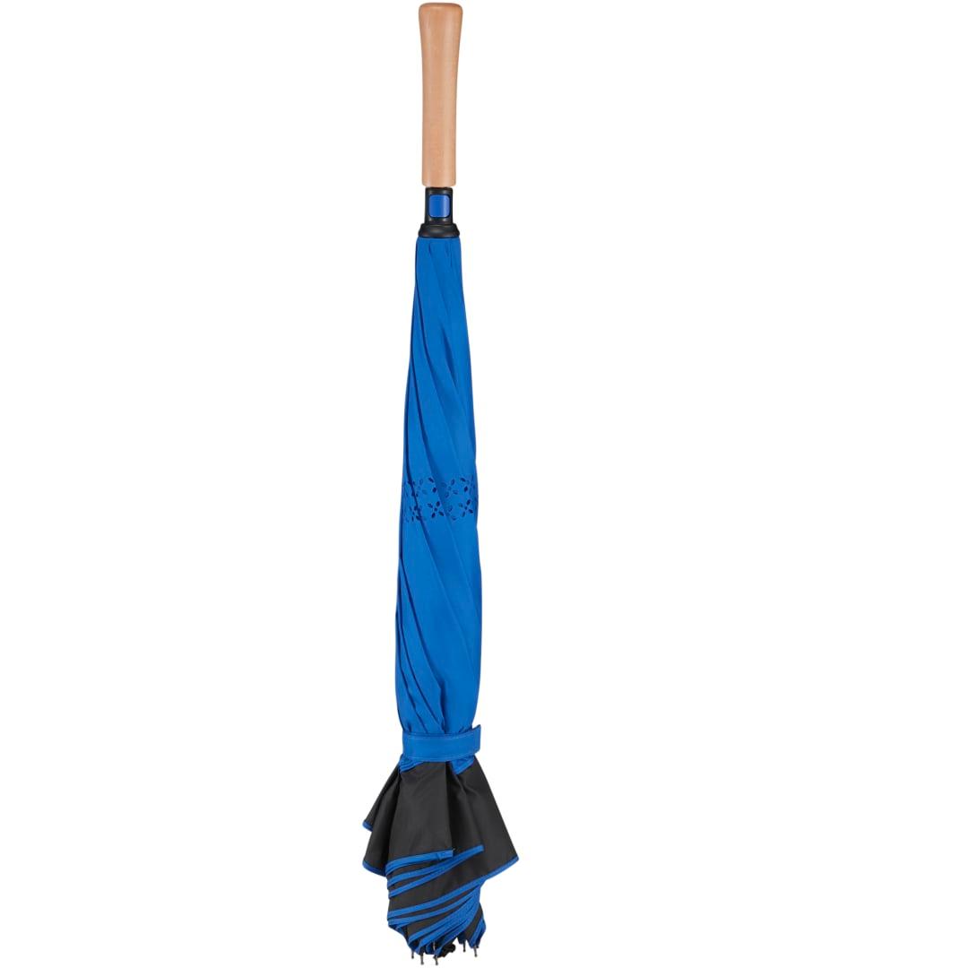 48 Recycled manual inversion umbrella Black miniatura 32