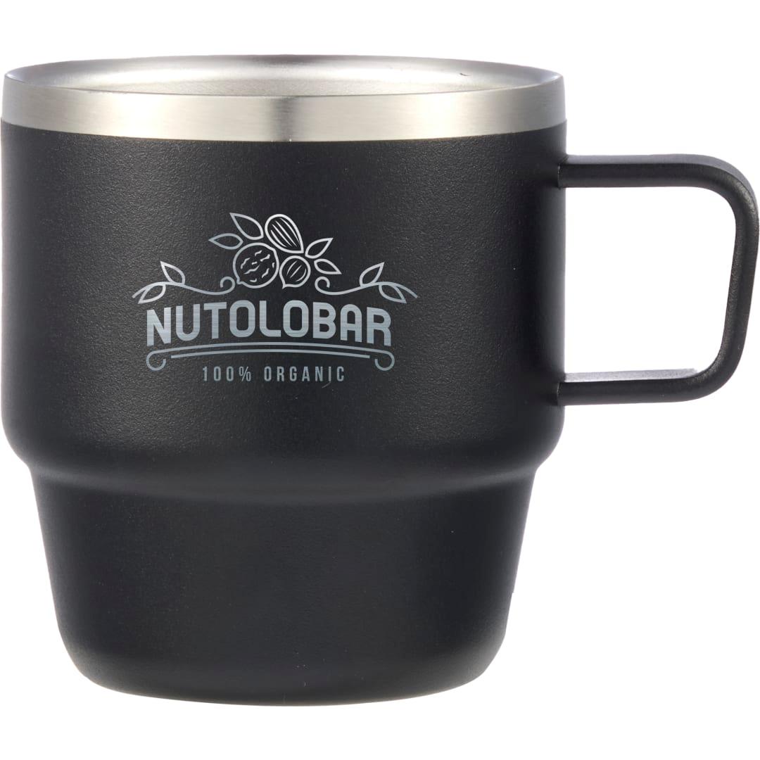 Doppio stackable recycled mug set 6oz Black miniatura 5