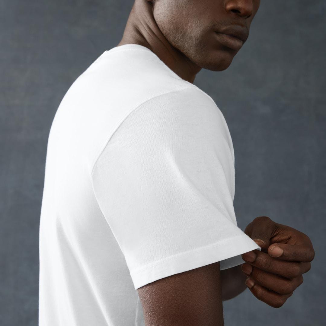 American giant classic cotton crew t - mens White front