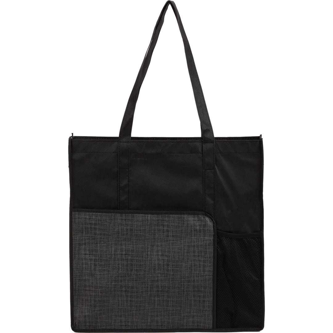 Radius recycled non-woven tote Black miniatura 5