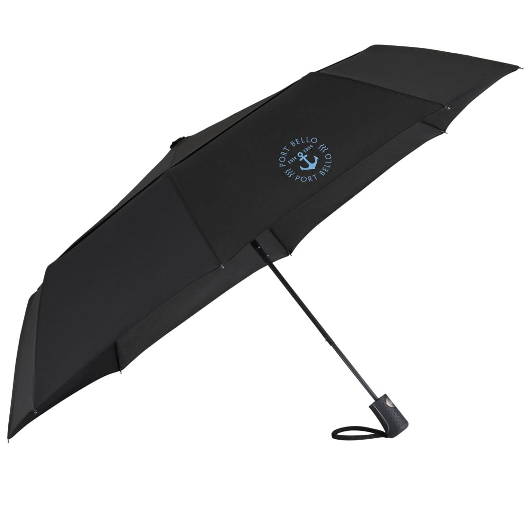 46 Recycled auto open umbrella Black miniatura 12