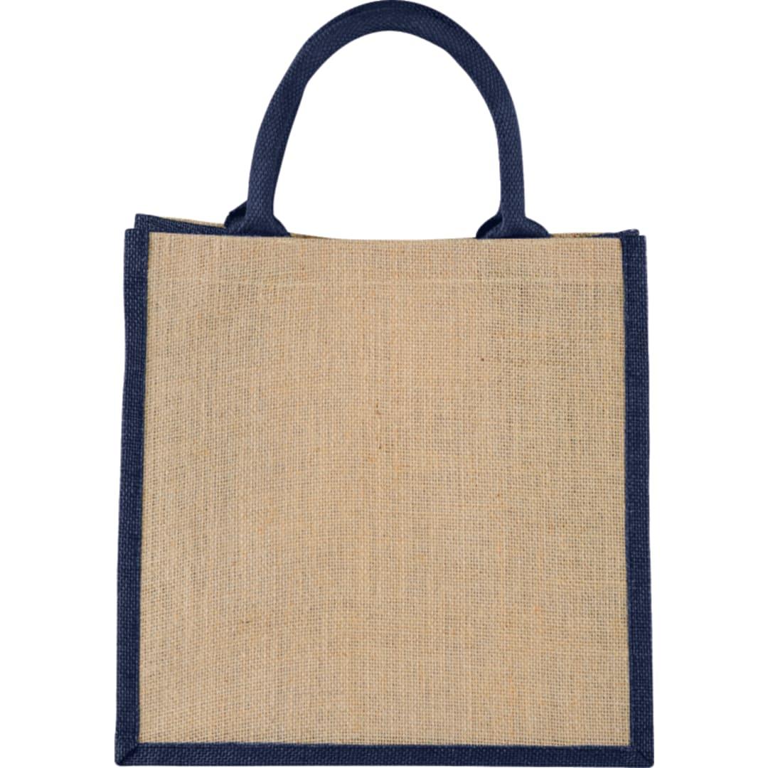 Medium jute gift tote Navy Blue miniatura 7