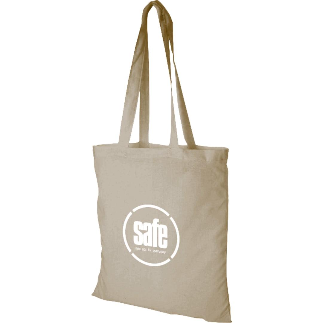 Carolina 4oz cotton canvas tote Black miniatura 6