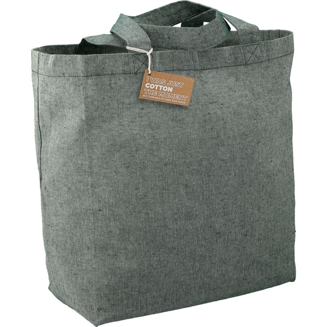Recycled 5oz cotton twill grocery tote Blue miniatura 10