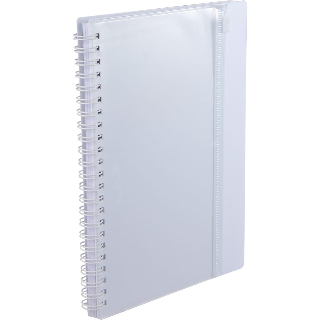 5.5 X 8.5 spiral notebook with clear pocket Black miniatura 26
