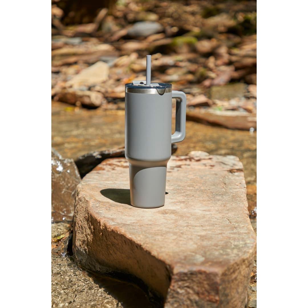 Pinnacle recycled travel tumbler with straw 40oz Black miniatura 55