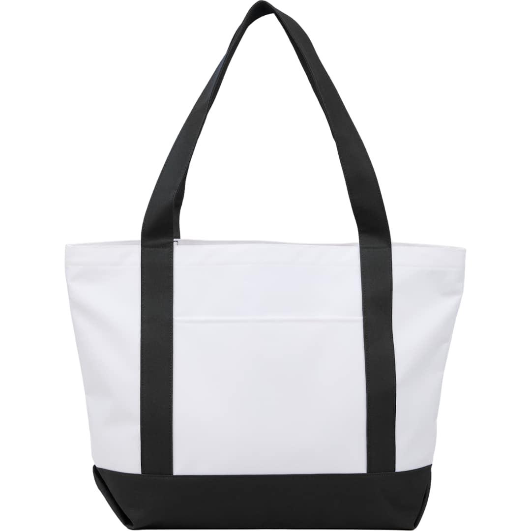 Oversized recyled canvas tote bag Black miniatura 5