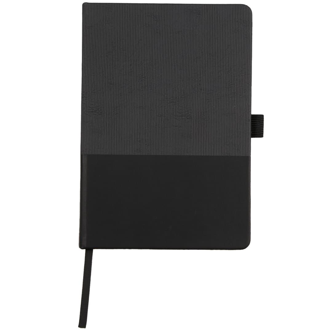 5.5X 8.5 fsc® recycled ribbed bound journal Black miniatura 6