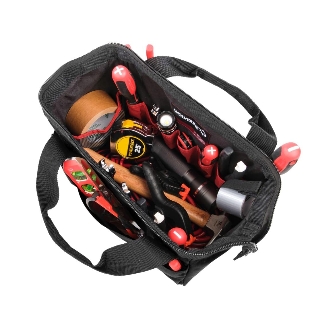 Wolverine 13 inch 14 pocket tool bag Black miniatura 4