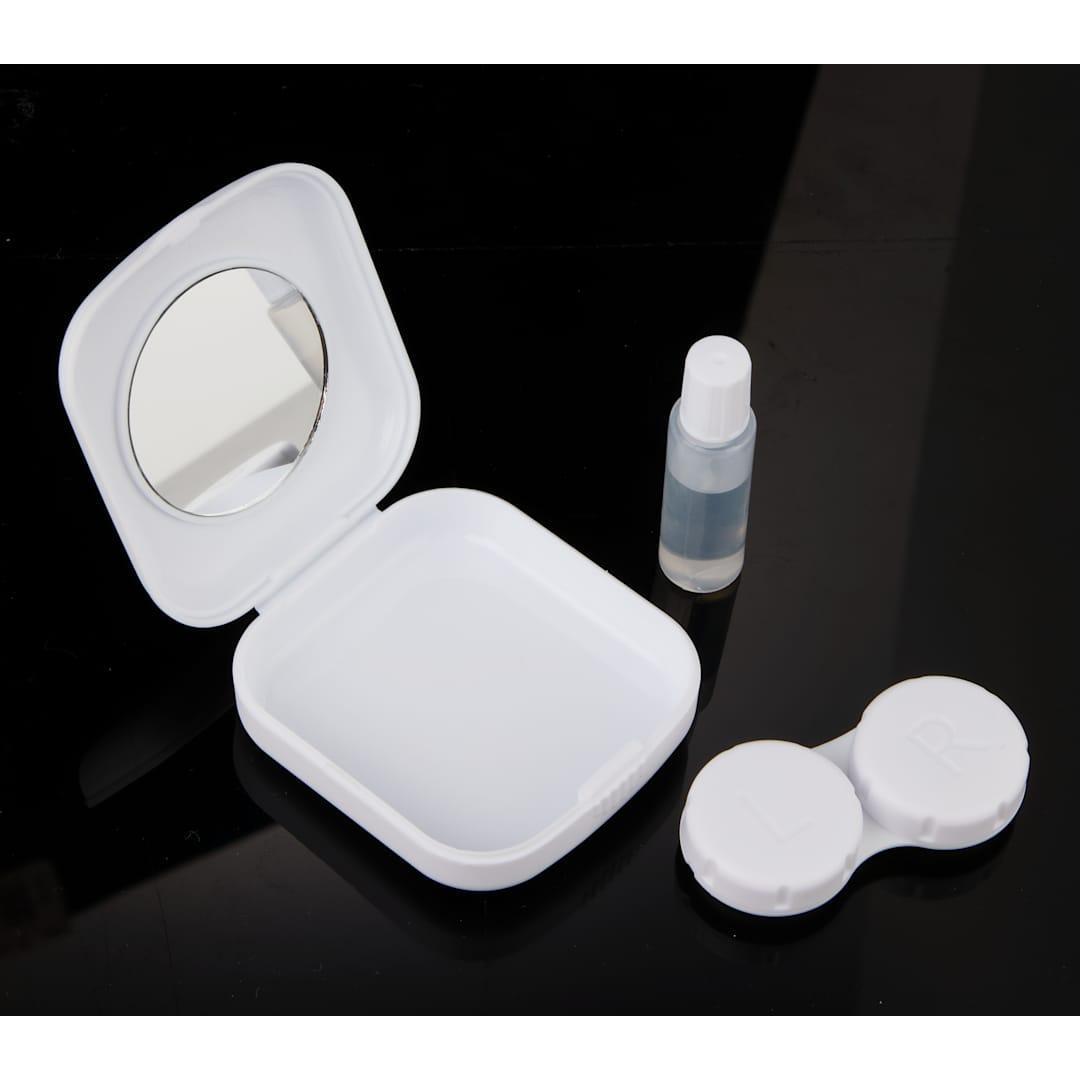 Recycled contact lens travel kit w mirror Black miniatura 14