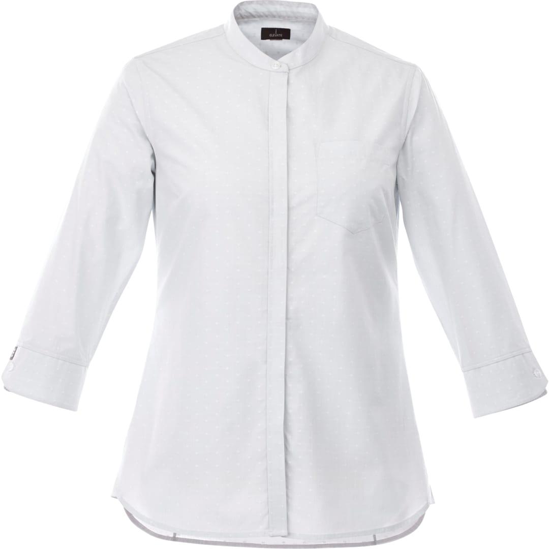 Womens huntington long sleeve shirt Blue miniatura 6
