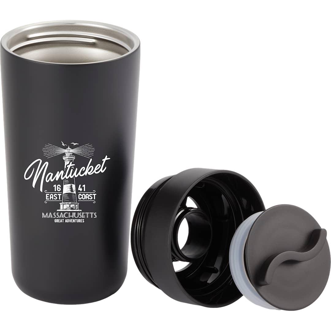 Maddie recycled ss vacuum tumbler w/ 360 lid 16oz Black miniatura 7
