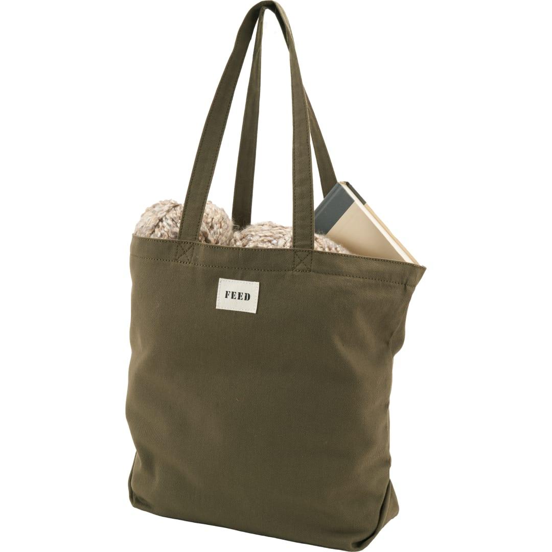 Feed organic cotton shopper tote Natural miniatura 11