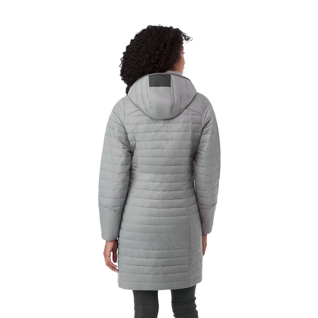 Womens silverton long packable insulated jacket Navy Blue miniatura 14