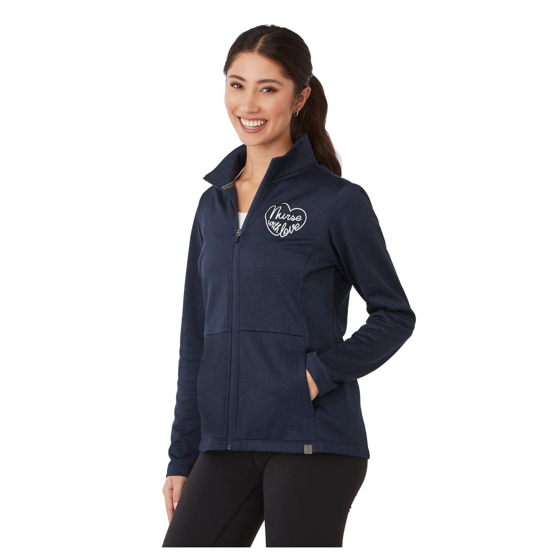 Merritt eco knit full zip - womens Navy Blue miniatura 9