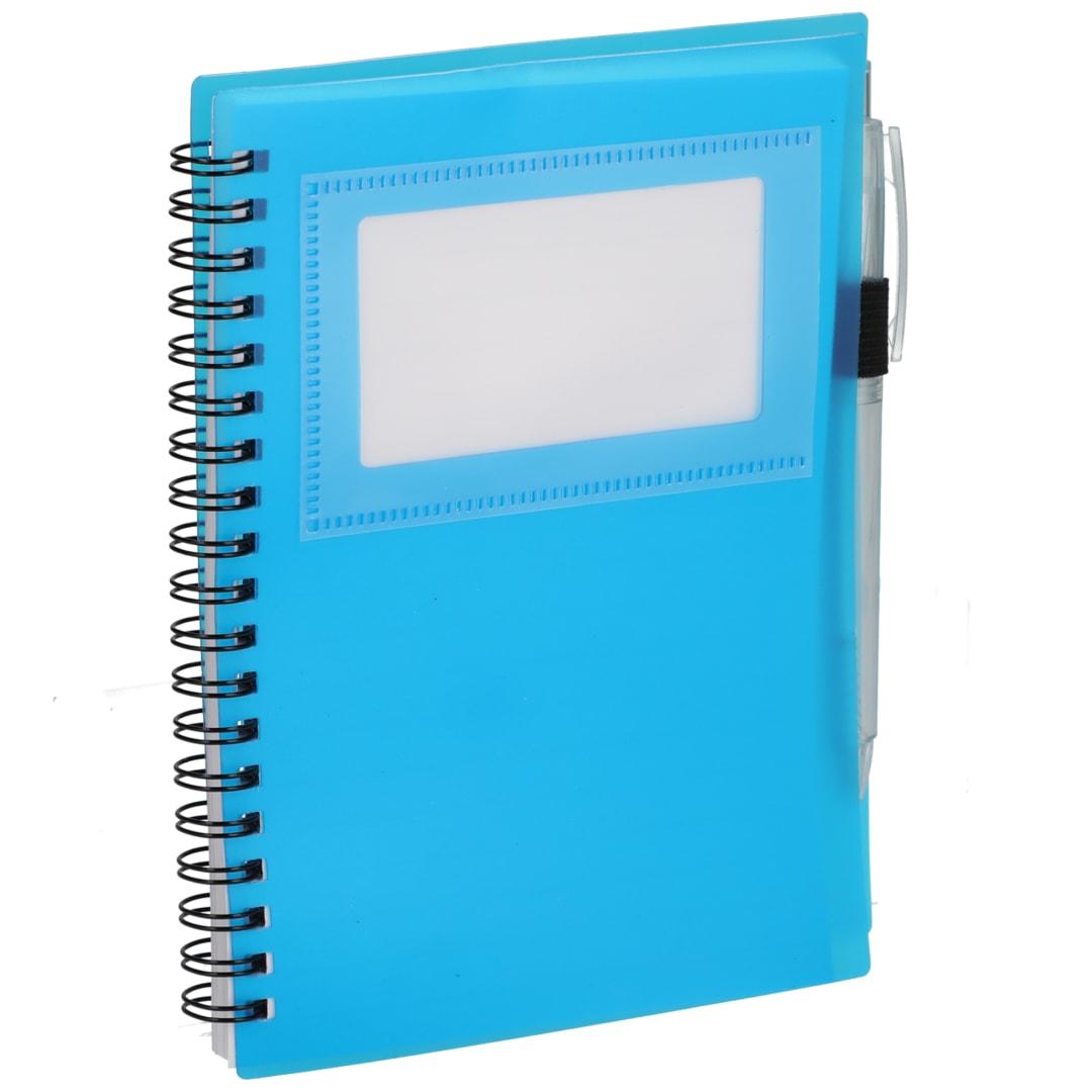 Fsc® recycled 5 x 7 star spiral notebook with pe Black miniatura 18