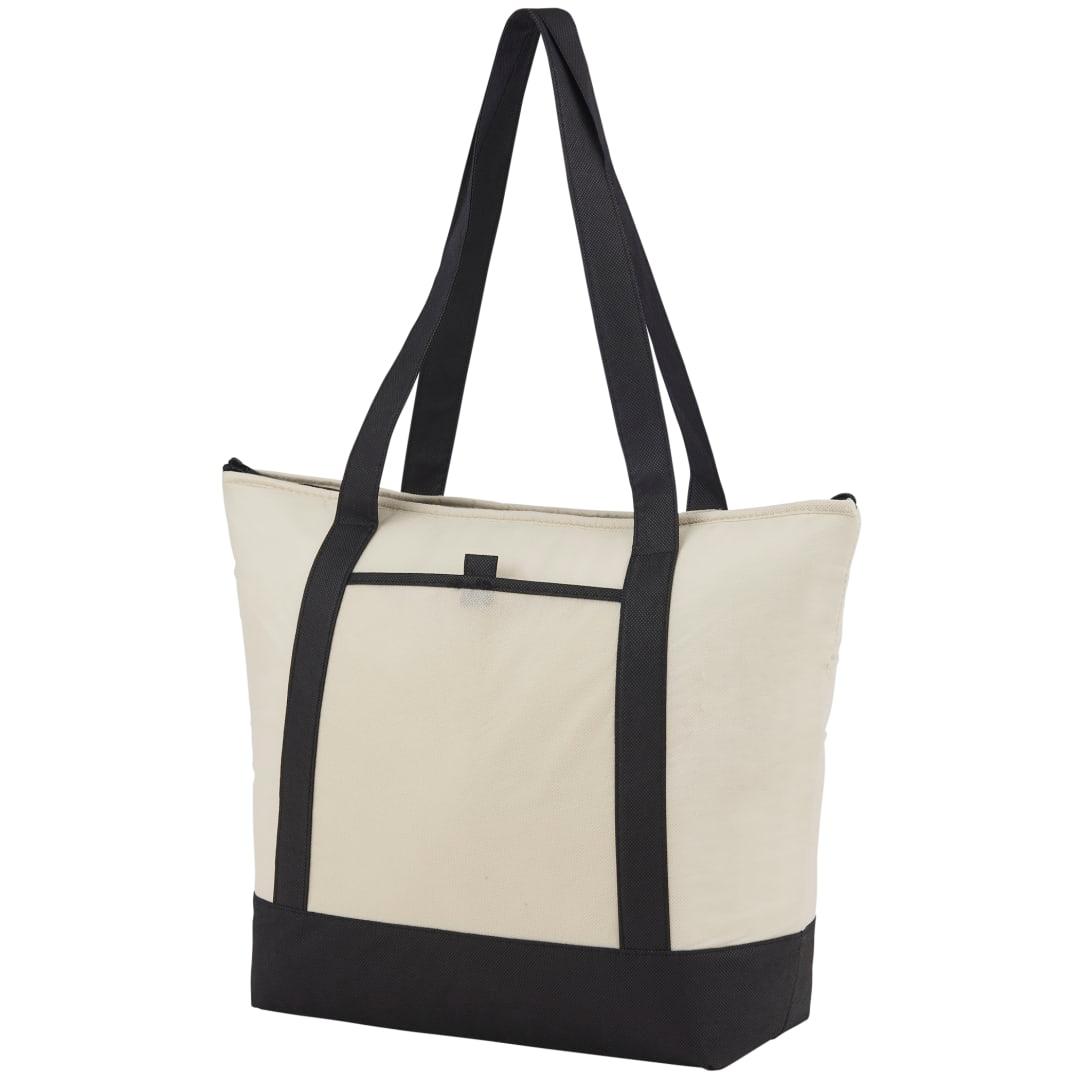 Lighthouse 24-can non-woven tote cooler Black miniatura 3