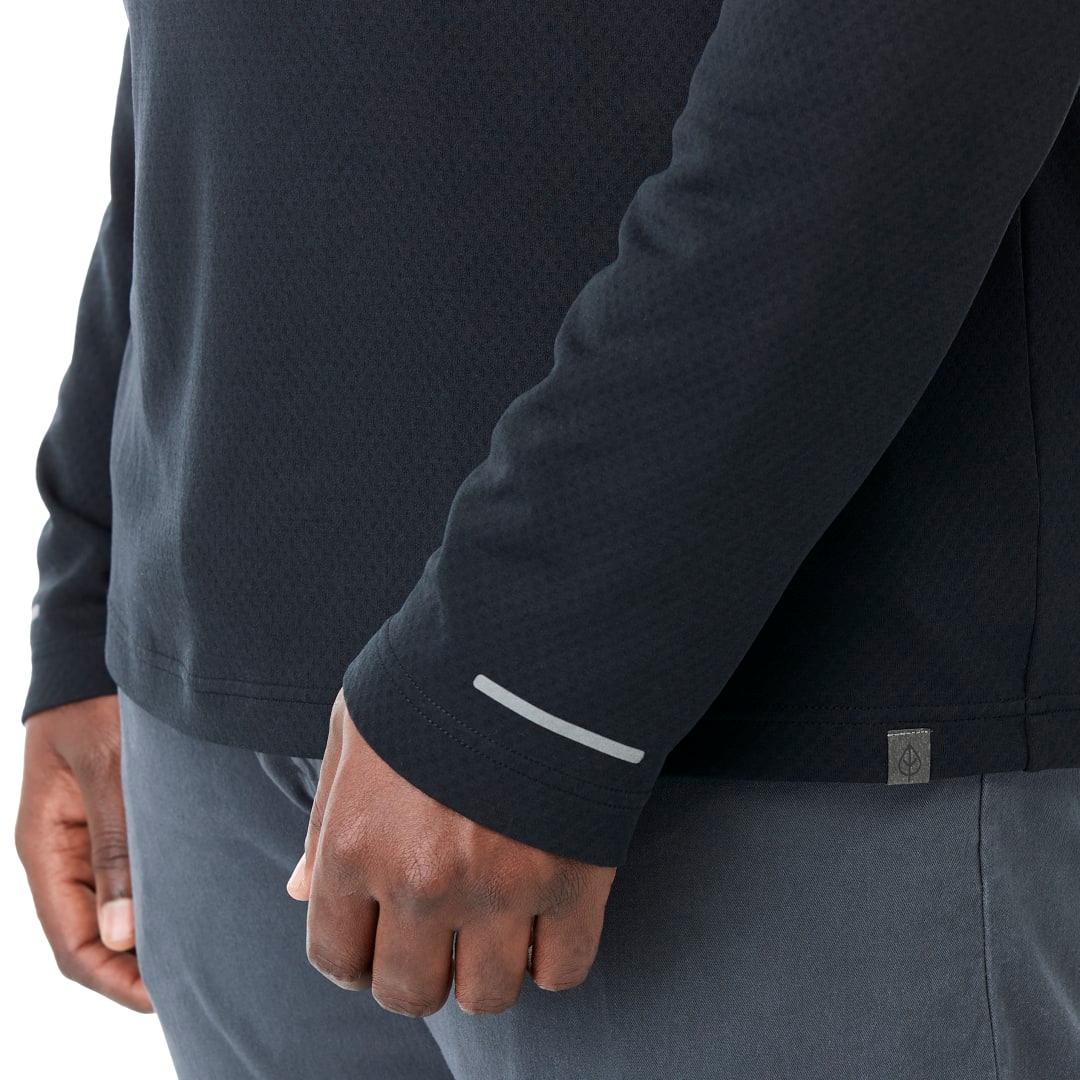 Mens asgard eco knit quarter zip Silver miniatura 16