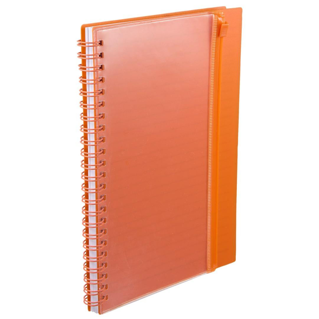 5.5 X 8.5 spiral notebook with clear pocket Black miniatura 13