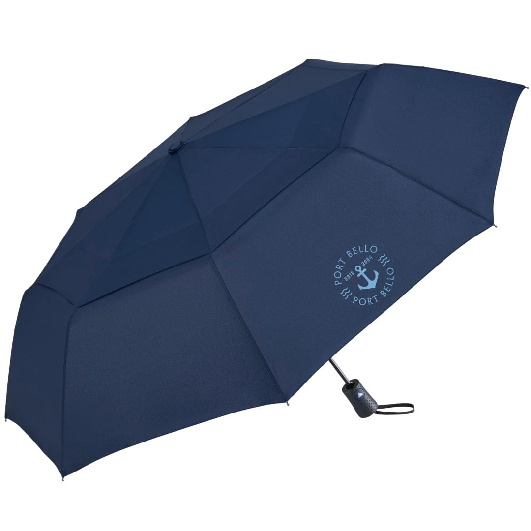 46 Recycled auto open umbrella Black miniatura 40