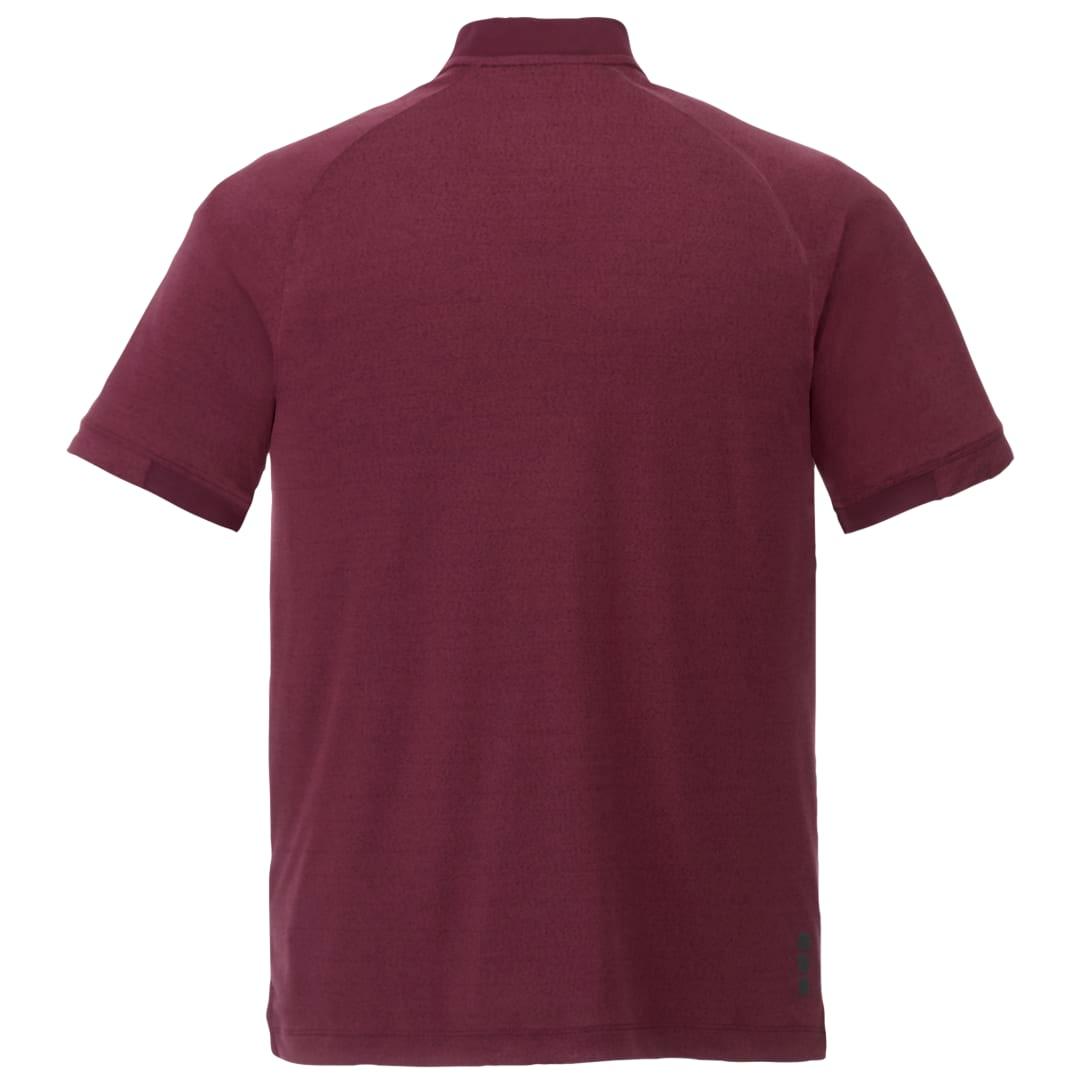 Mens kinport ss stand collar polo Wine miniatura 7