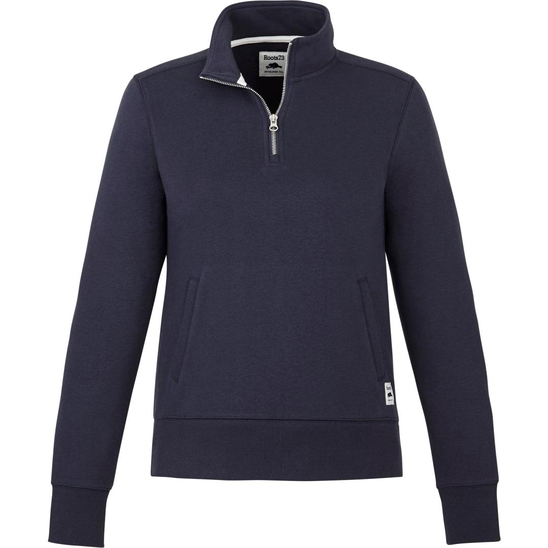 Womens paddlecreek roots73 fleece quarter zip Navy Blue miniatura 3