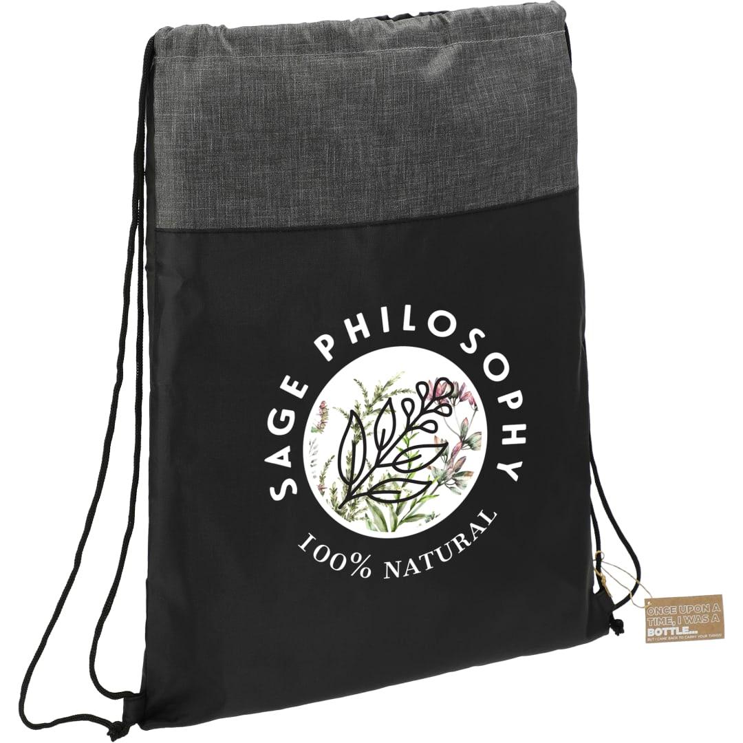 Ash recycled drawstring bag Black thumbnail 3