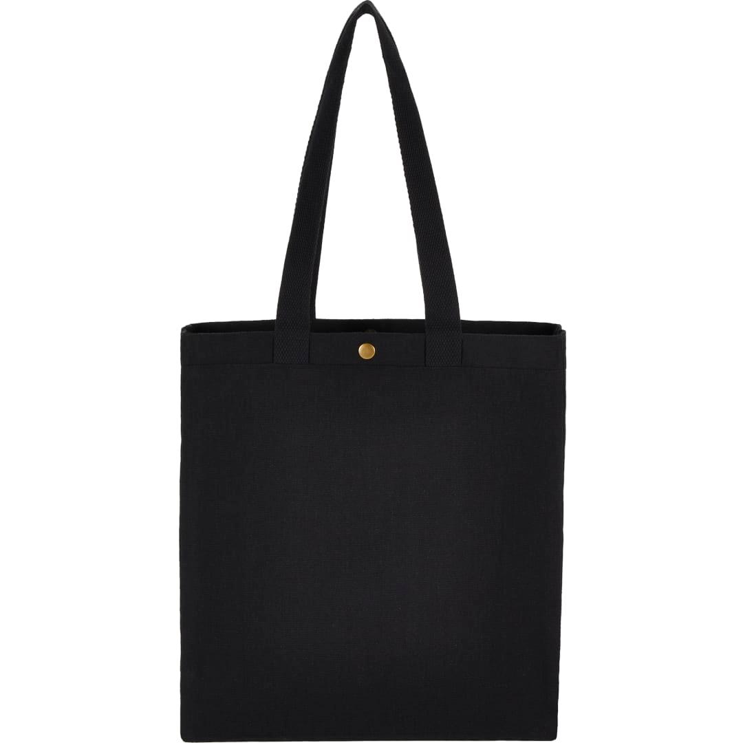 Repose 10oz recycled cotton box tote w/snap Grey miniatura 6
