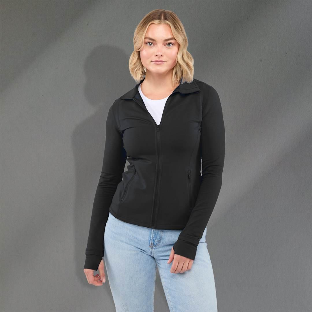 Lyon eco stretch knit full zip - womens Blue miniatura 20