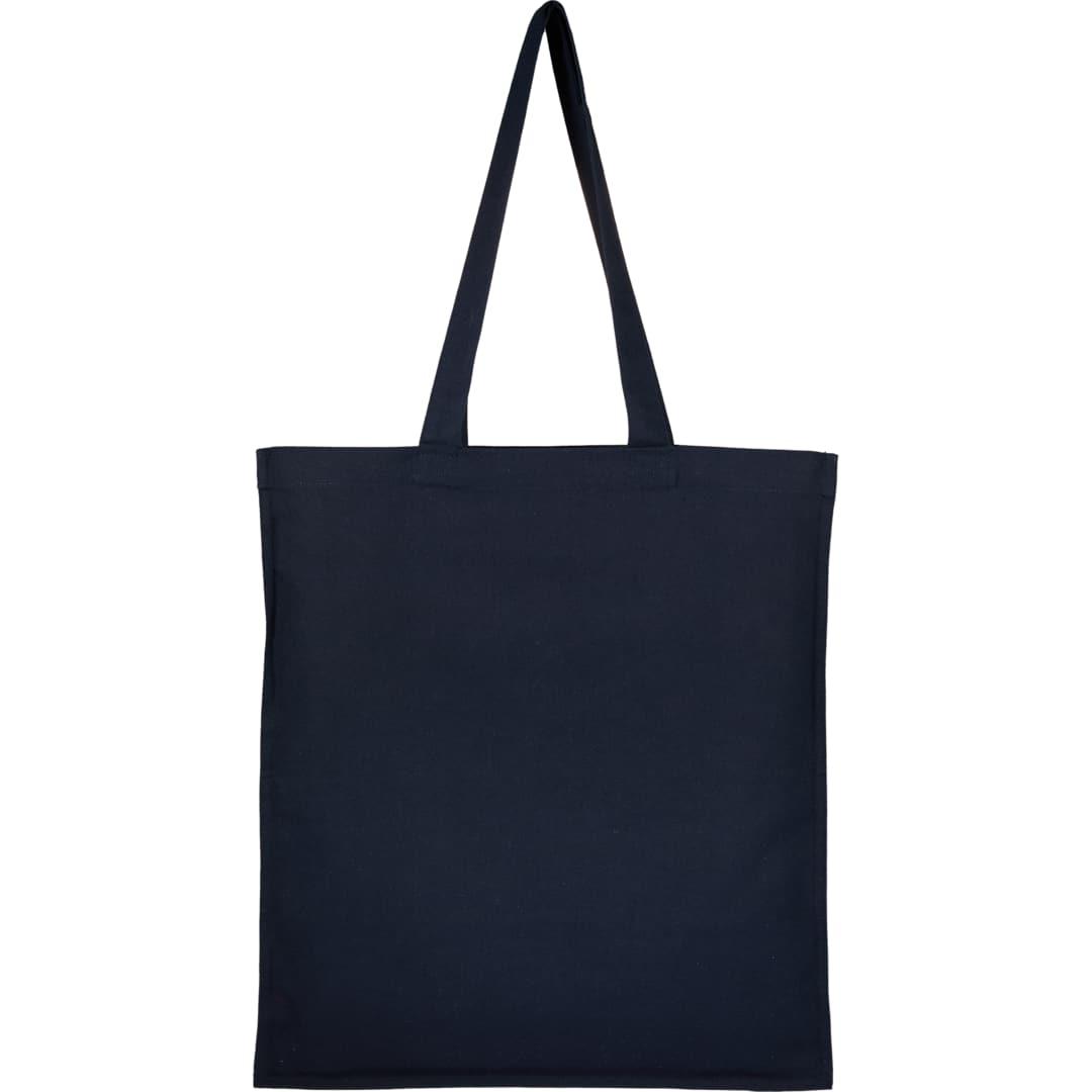 Double-stitched 8oz organic cotton tote Navy Blue miniatura 6