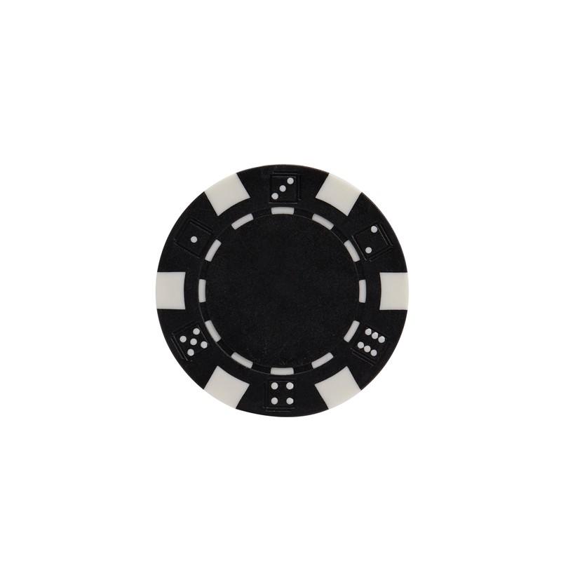 Set de poker tahúr NEGRO miniatura 9